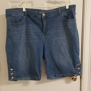 Denim Bermuda shorts